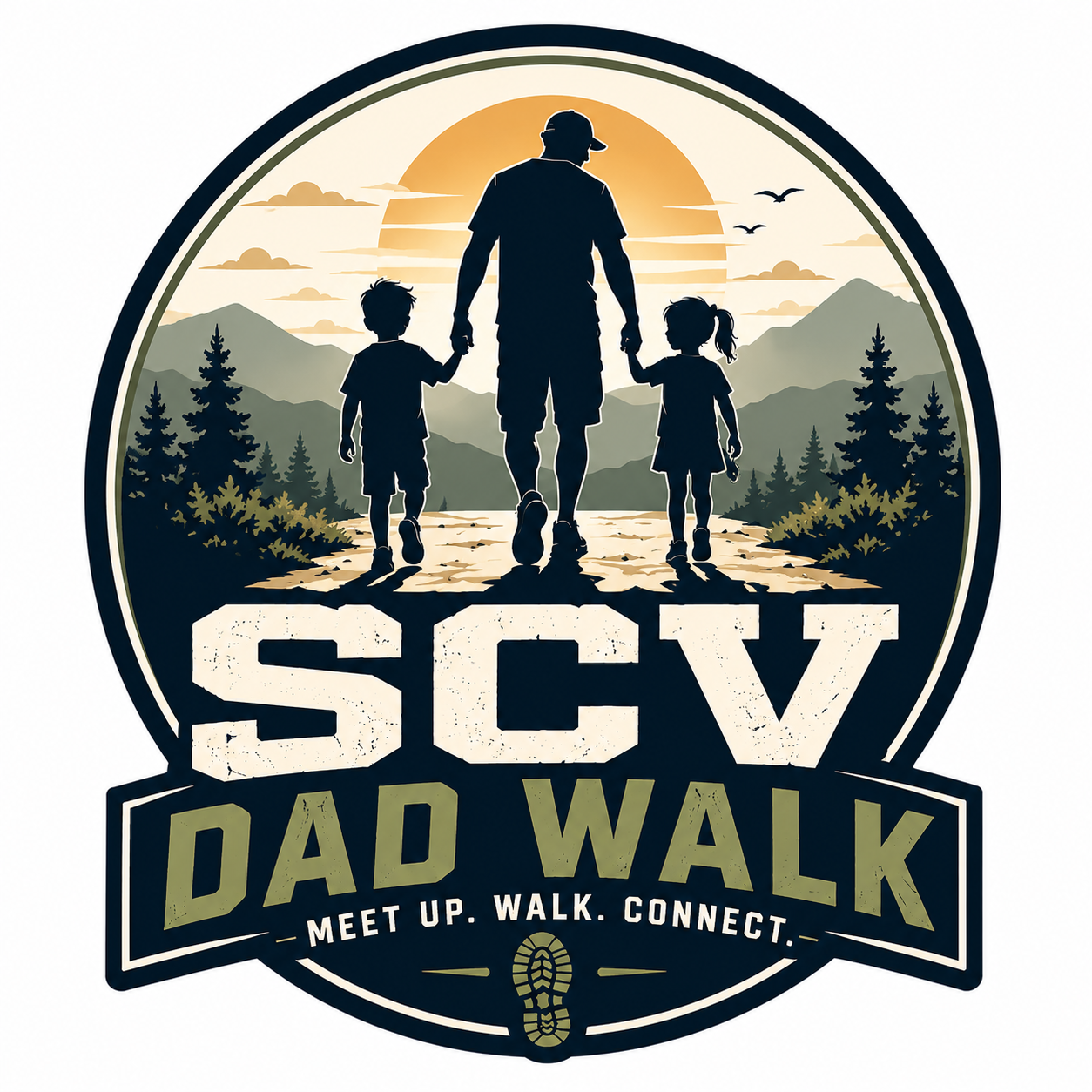 SCV Dad Walk logo